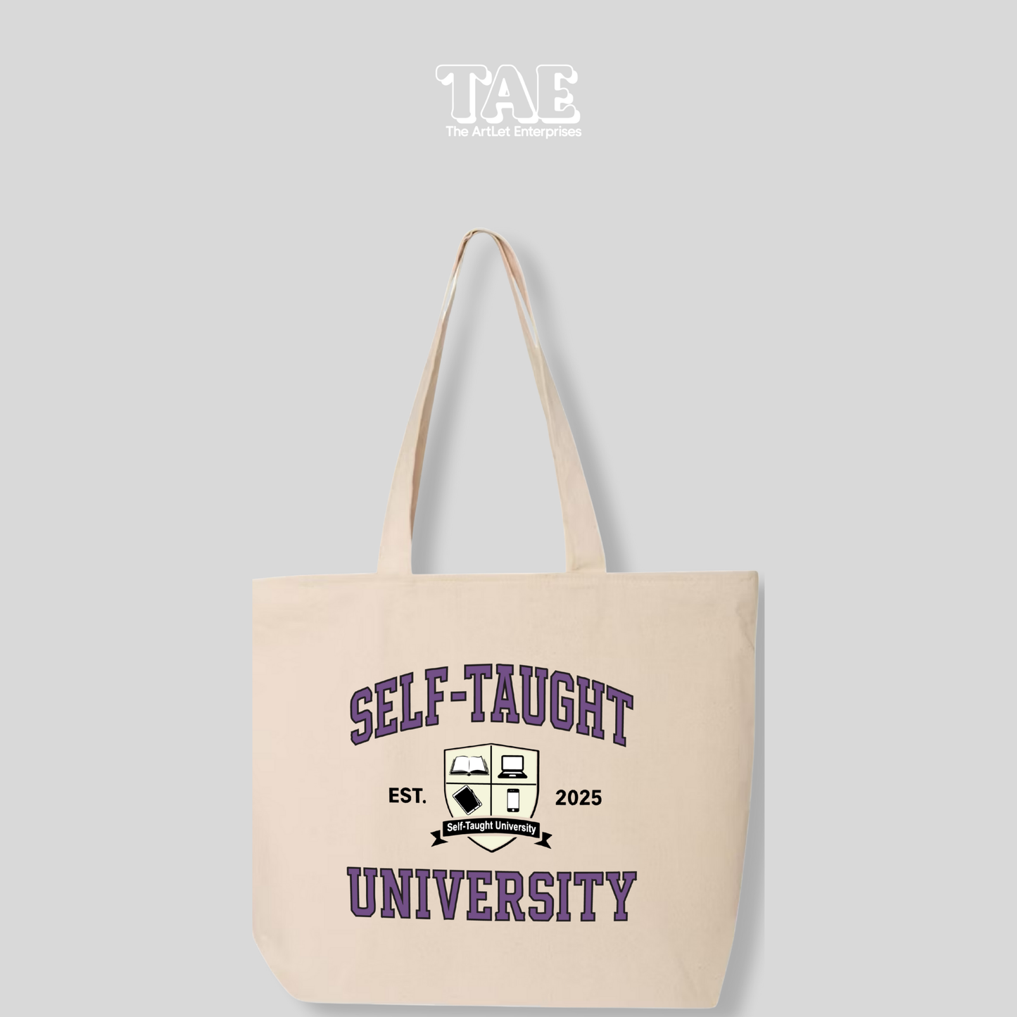 Self-Taught University - Zippered Tote Bag